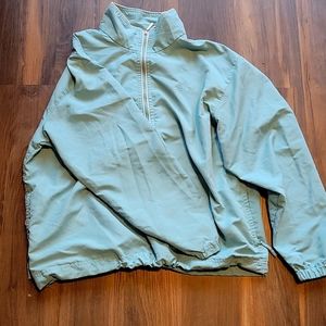 Izod teal blue windbreaker jacket